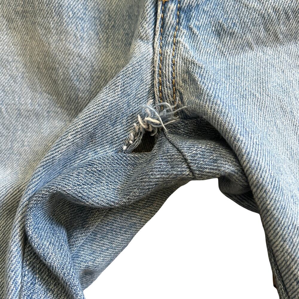 Custom Reworked Levi's 501 Split-Hem Flare Paint Splatter Jeans Size 25 - Picture 5 of 13